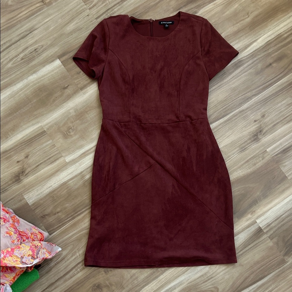 41 Hawthorn Rich Maroon Mini Dress